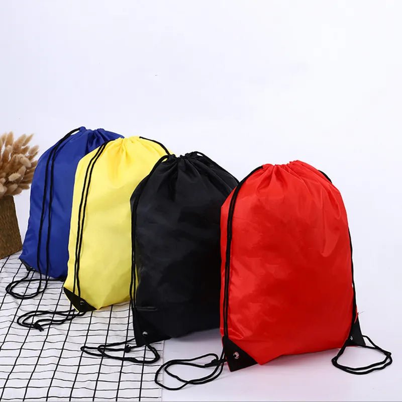 Drawstring Riding Gym Backpack Waterproof Nylon for Shoes Clothes (18 Colors) - www.DeeneeShop.com