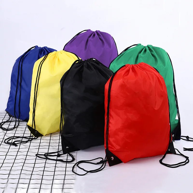 Drawstring Riding Gym Backpack Waterproof Nylon for Shoes Clothes (18 Colors) - www.DeeneeShop.com