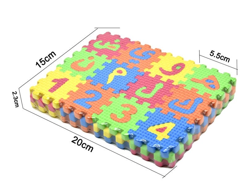36 Pc Arabic Alphabet Foam Puzzle Mat Kids Play Baby Toy (2 sizes) - www.DeeneeShop.com