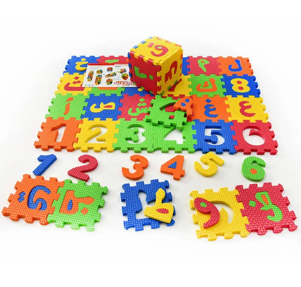 36 Pc Arabic Alphabet Foam Puzzle Mat Kids Play Baby Toy (2 sizes) - www.DeeneeShop.com