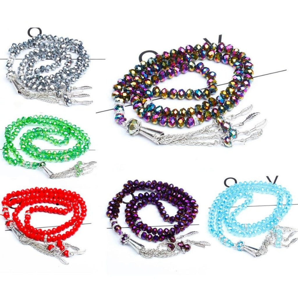 Crystal Prayer Beads Beautiful Tasbih (32 Designs) - www.DeeneeShop.com