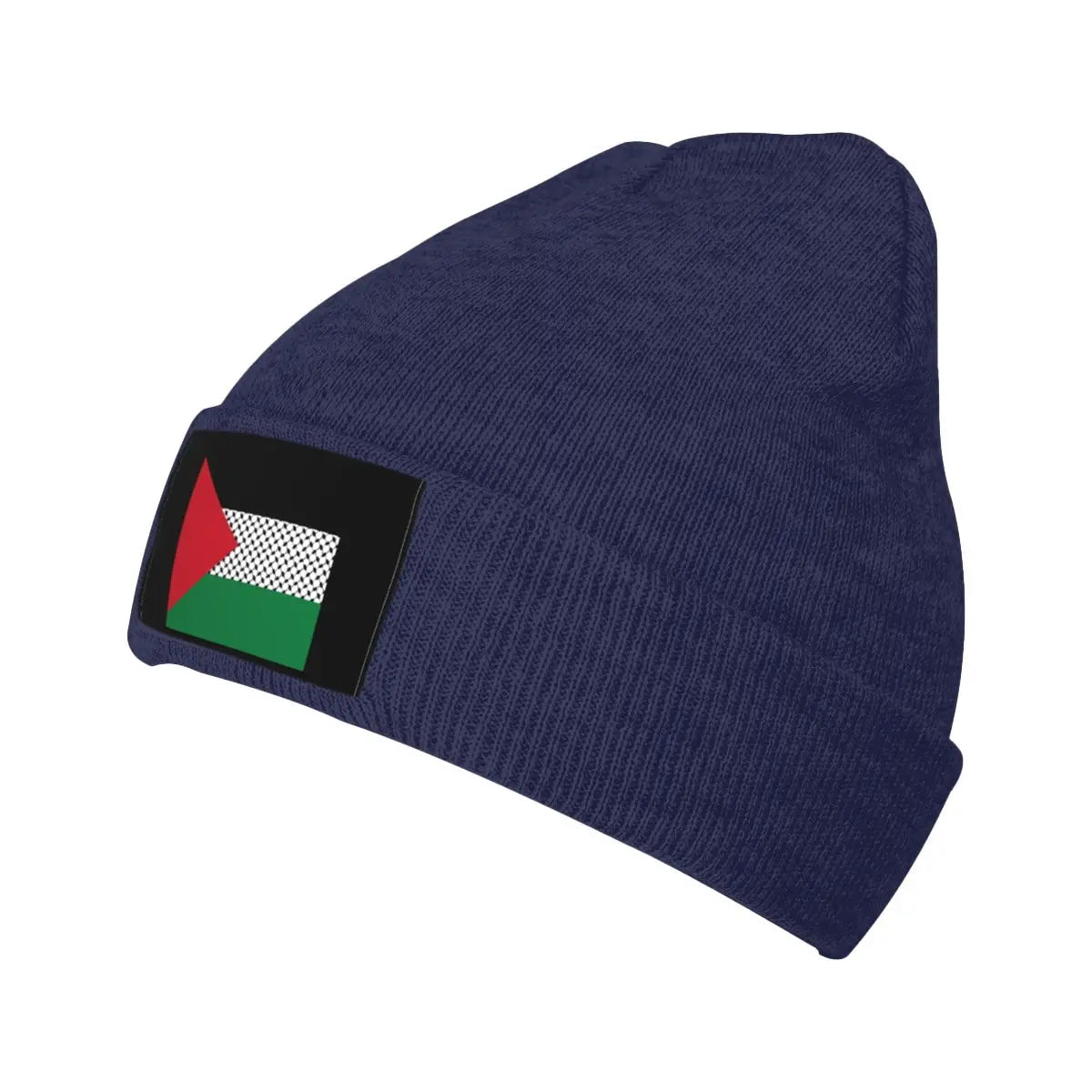 Palestine Flag Only Knitted Cap Stretchy Hat Warm Beanie for Men & Women (4 Colors) - www.DeeneeShop.com