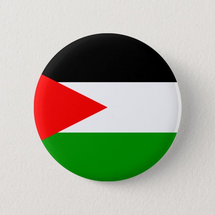 Palestine Flag Pin Round Brooch Enamel Lapel Pinback - www.DeeneeShop.com