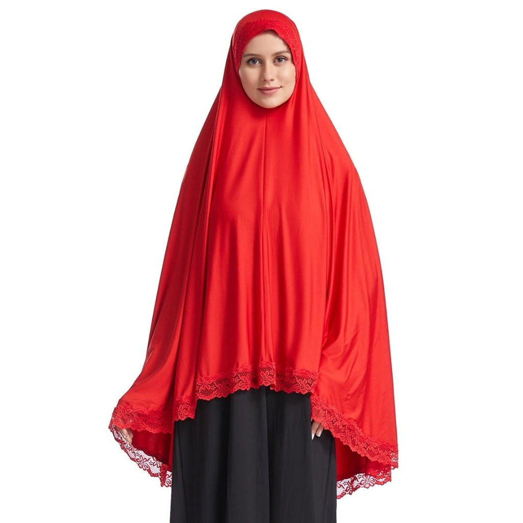Women's Prayer Hijab Top Khimar Jilbab Scarf Veil (6 Colors) - www.DeeneeShop.com