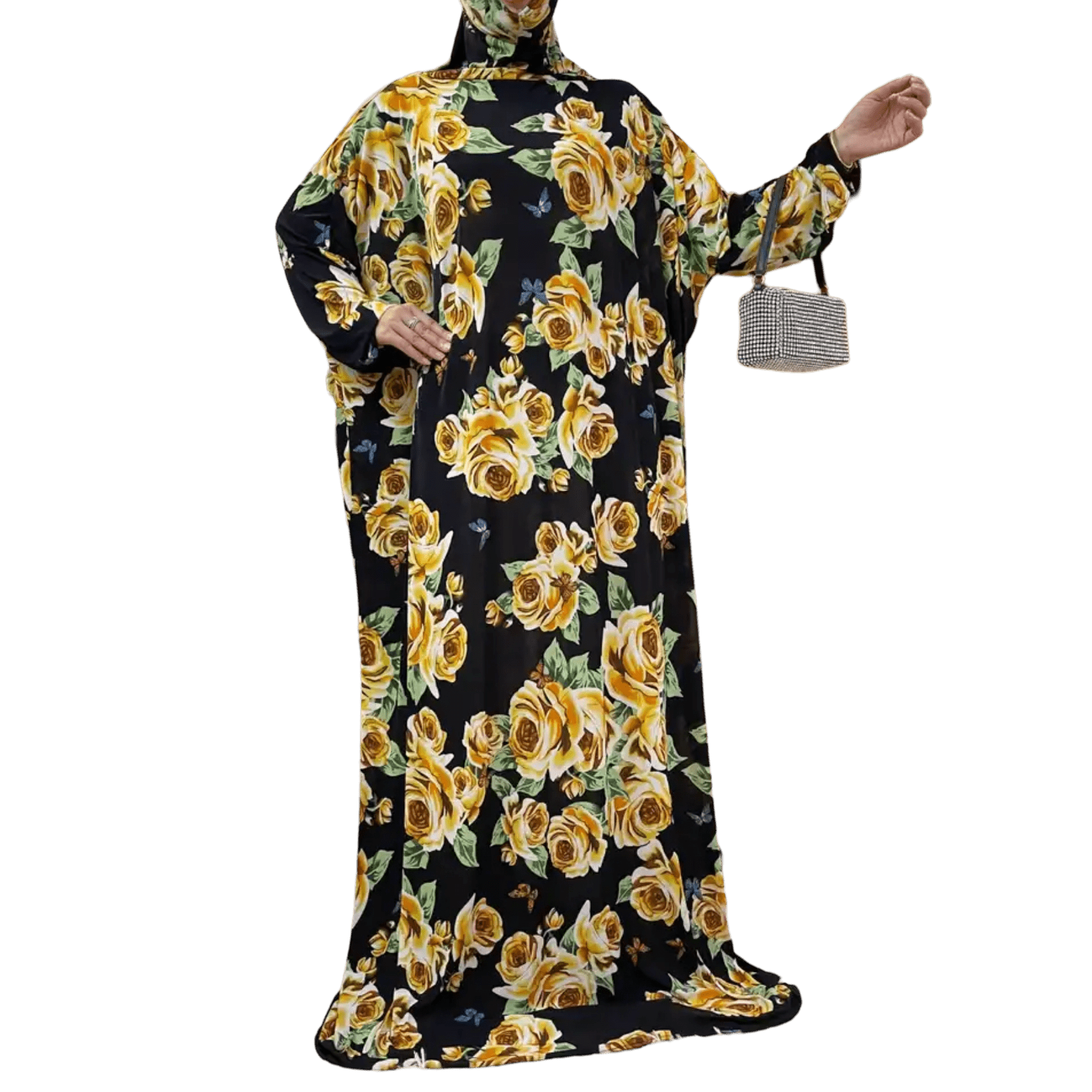 1 Piece Women Floral Salat Cover Prayer Dress (15 Designs) - www.DeeneeShop.com