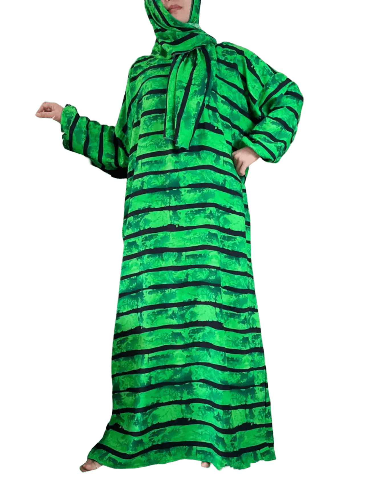 1 Piece Women Square and Line Designs Salat Cover Prayer Dress (12 Designs) - www.DeeneeShop.com