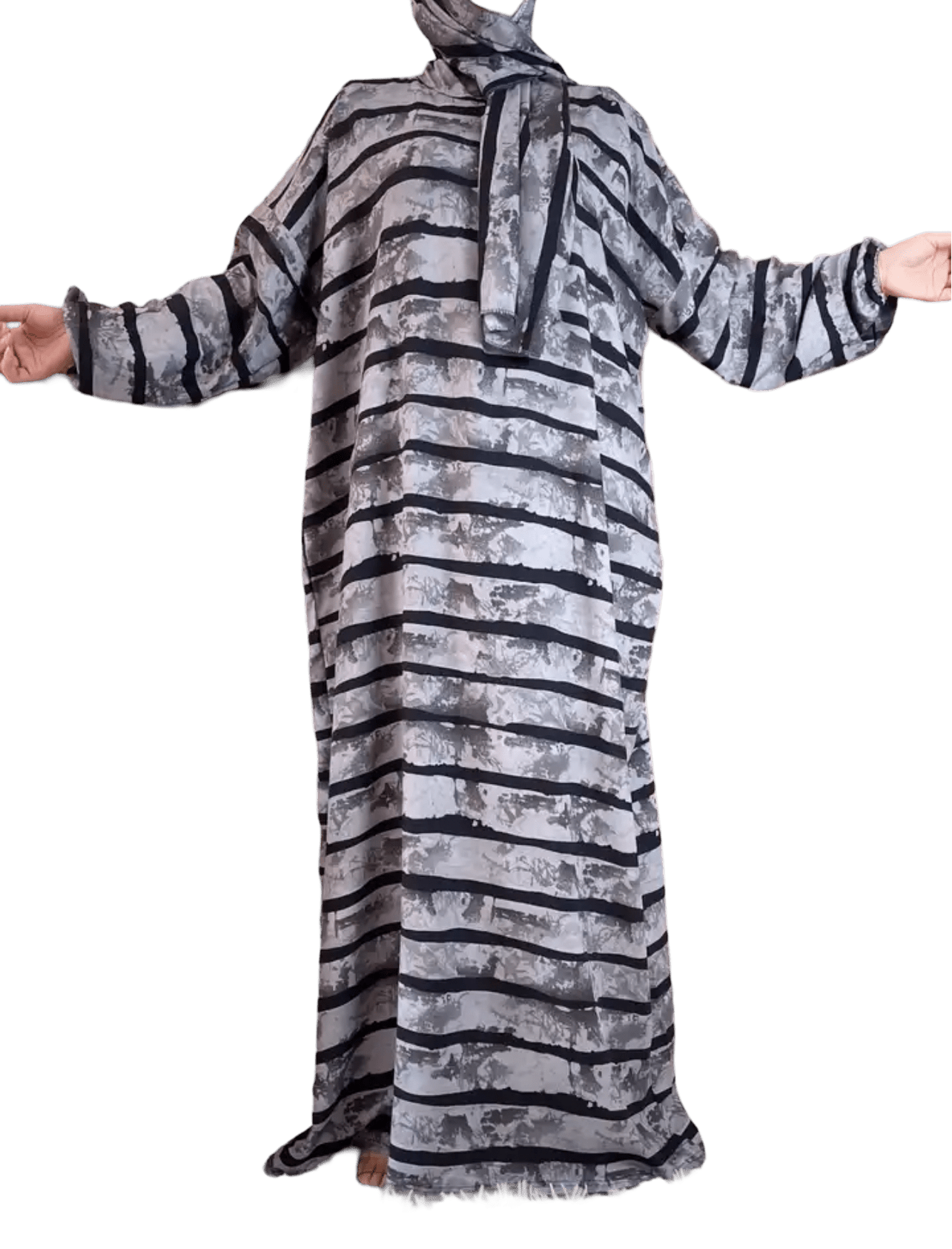 1 Piece Women Square and Line Designs Salat Cover Prayer Dress (12 Designs) - www.DeeneeShop.com