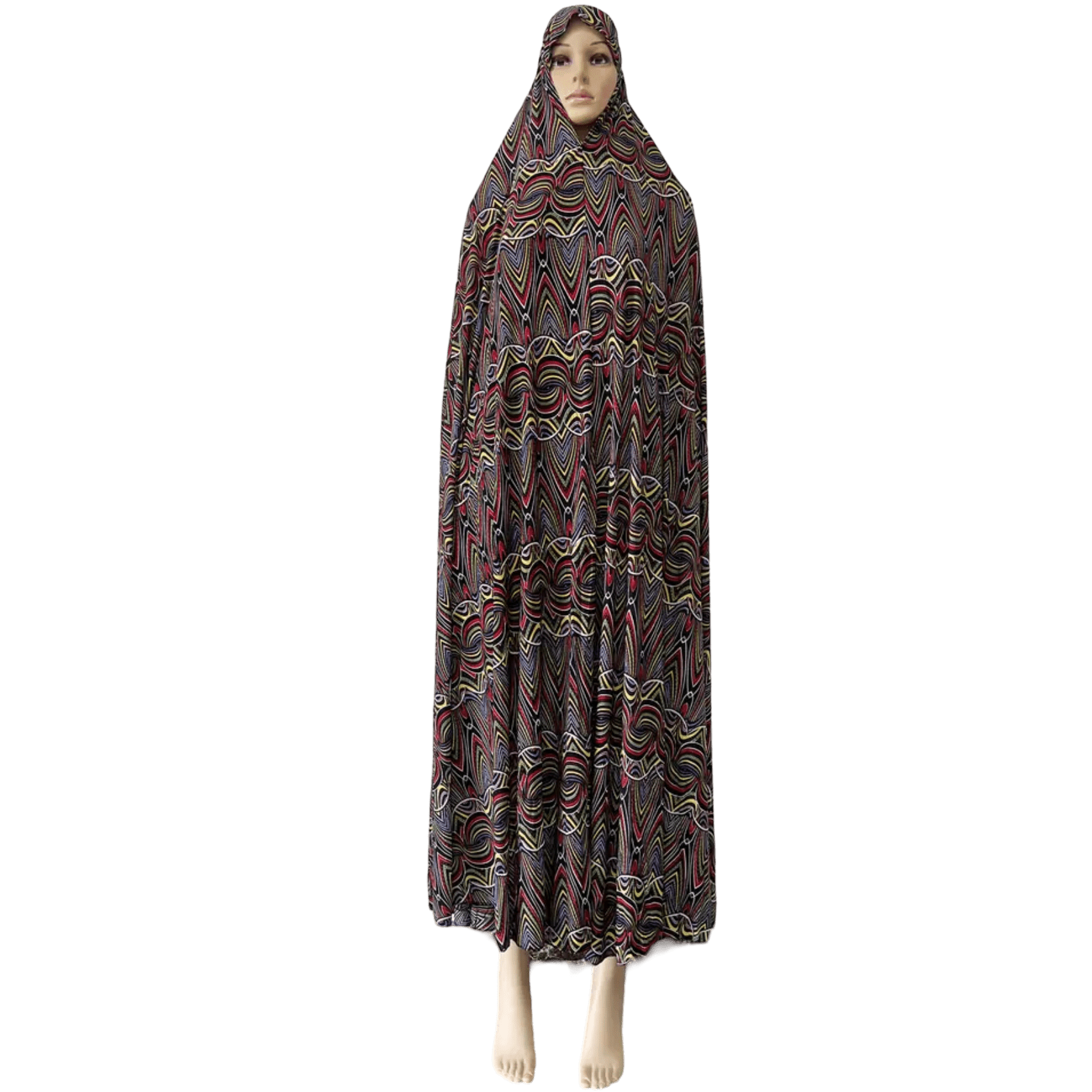 Floral 1 Piece Women's Salat Prayer Dress - 160 cm/63 in (16 Designs) - www.DeeneeShop.com