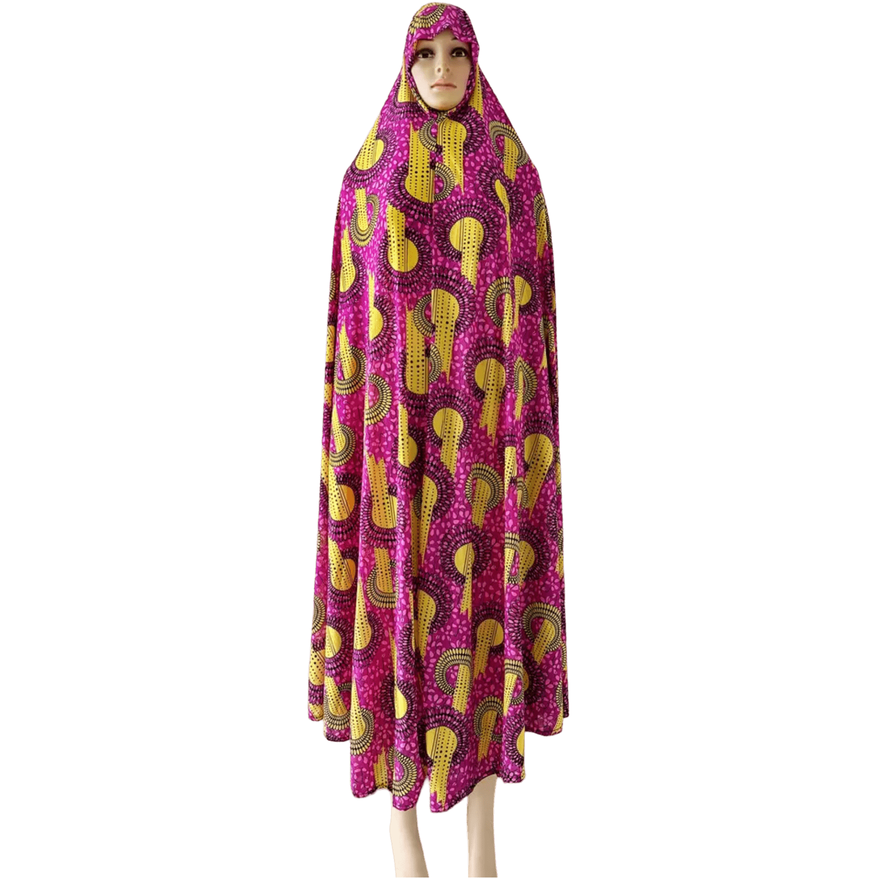 Floral 1 Piece Women's Salat Prayer Dress - 160 cm/63 in (16 Designs) - www.DeeneeShop.com