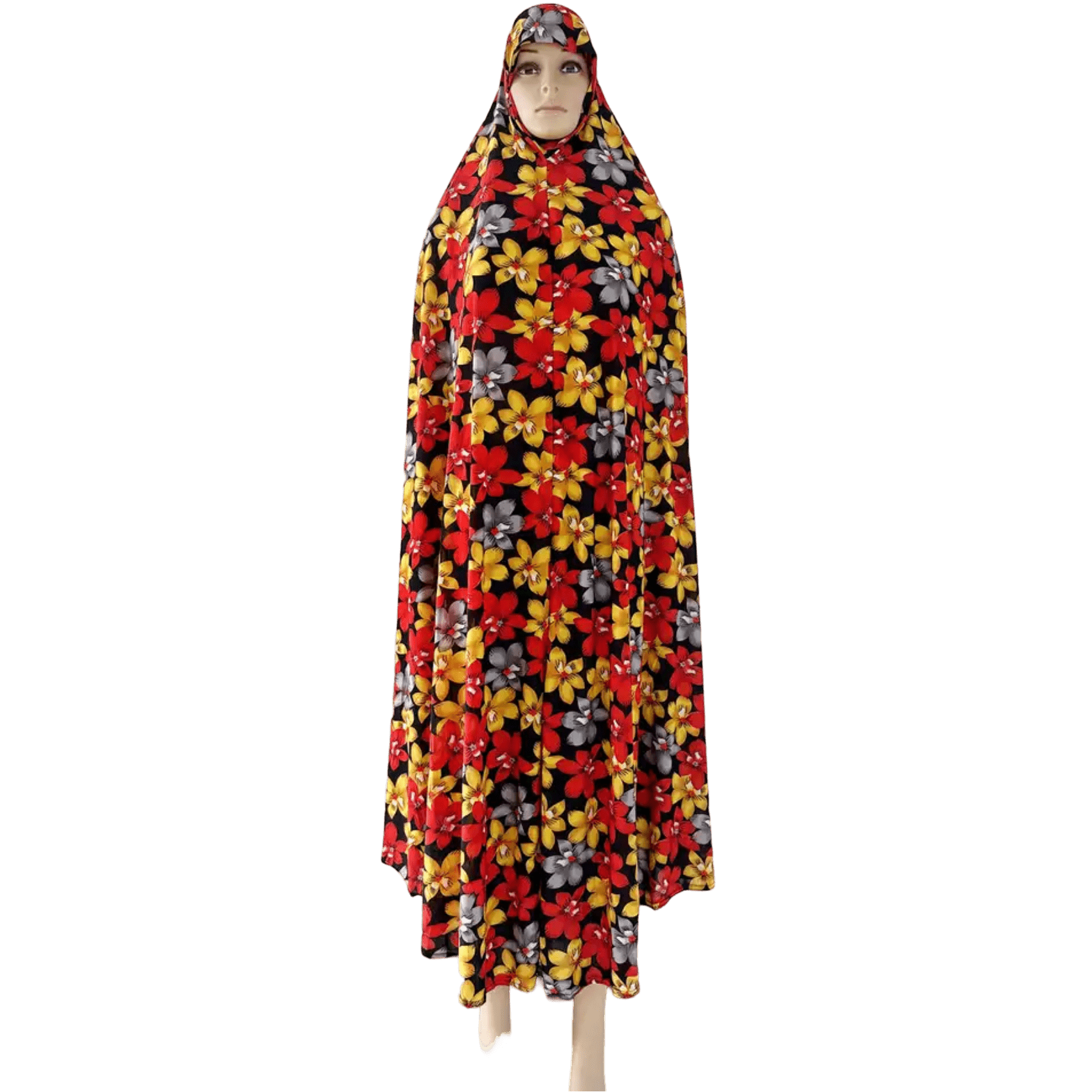 Floral 1 Piece Women's Salat Prayer Dress - 160 cm/63 in (16 Designs) - www.DeeneeShop.com