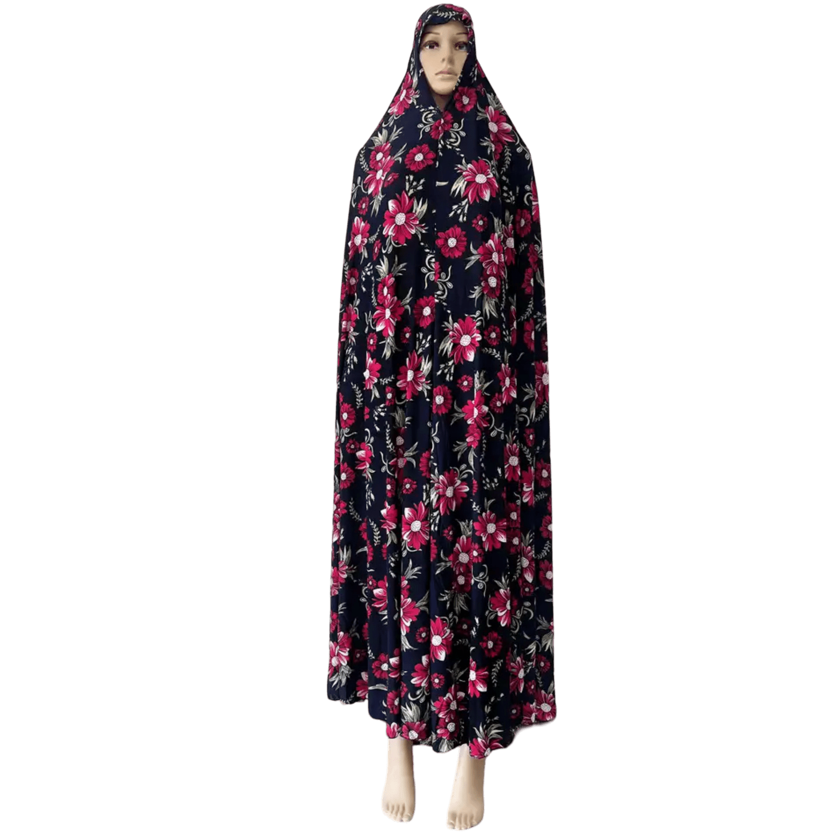 Floral 1 Piece Women's Salat Prayer Dress - 160 cm/63 in (16 Designs) - www.DeeneeShop.com