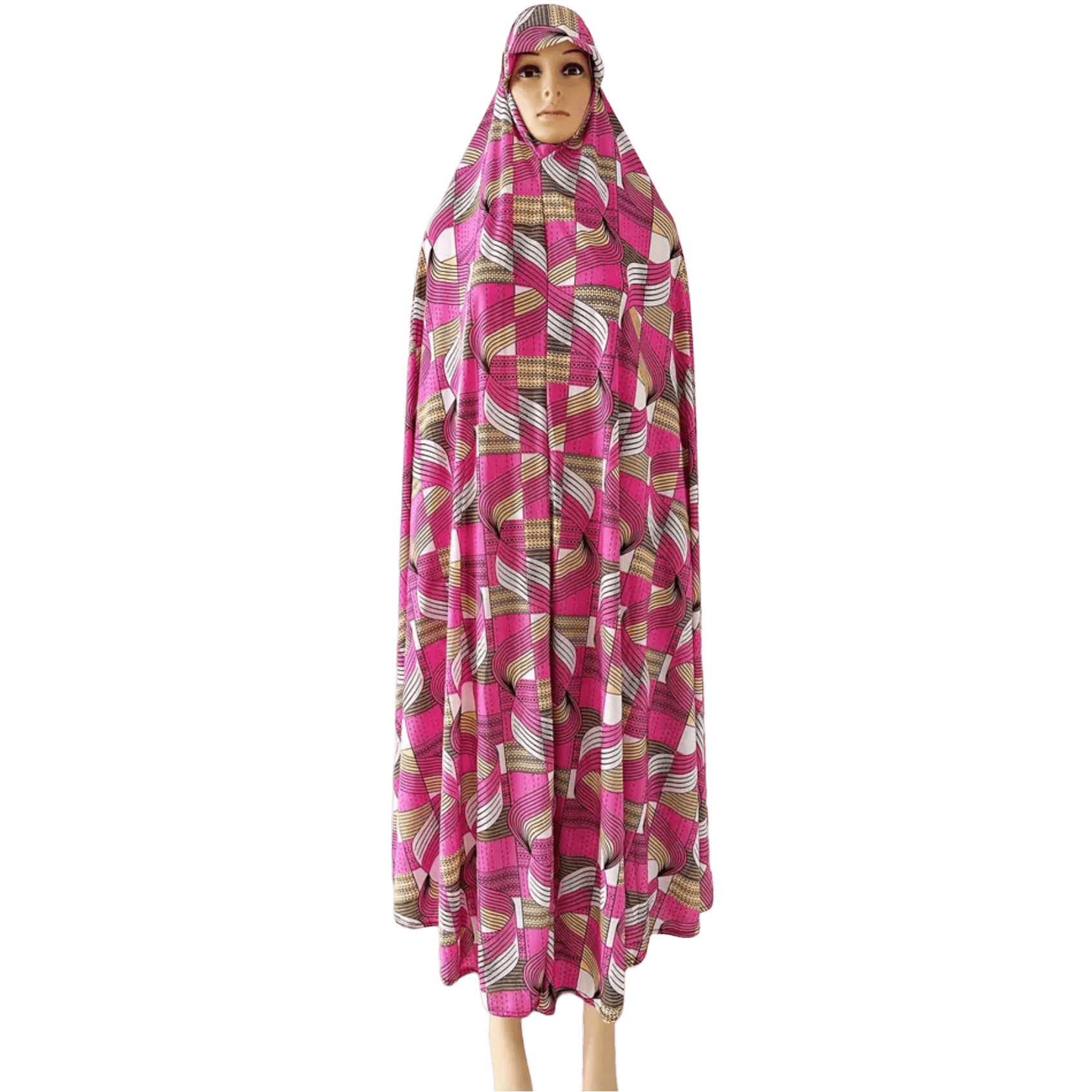 Floral 1 Piece Women's Salat Prayer Dress - 160 cm/63 in (16 Designs) - www.DeeneeShop.com