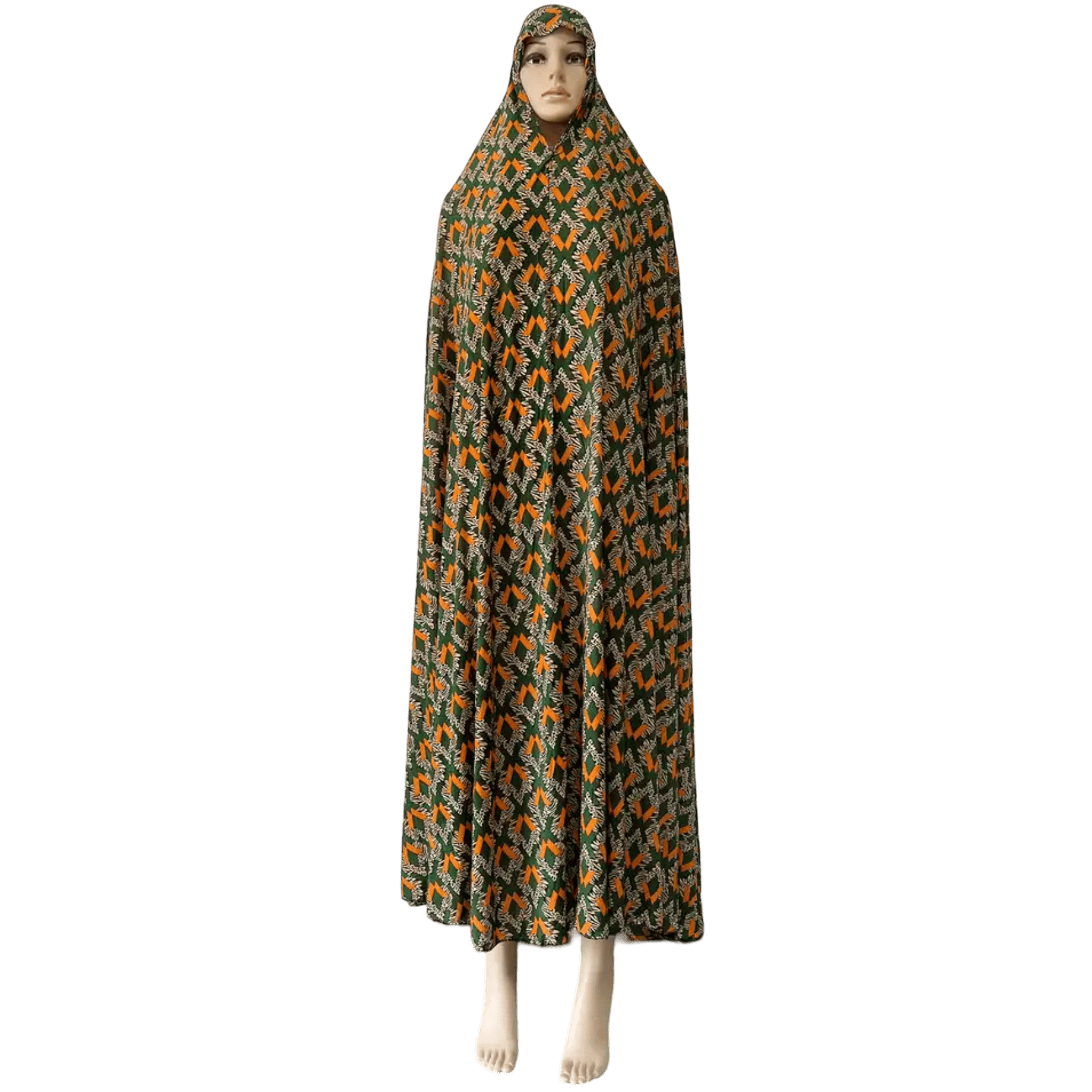 Floral 1 Piece Women's Salat Prayer Dress - 160 cm/63 in (16 Designs) - www.DeeneeShop.com