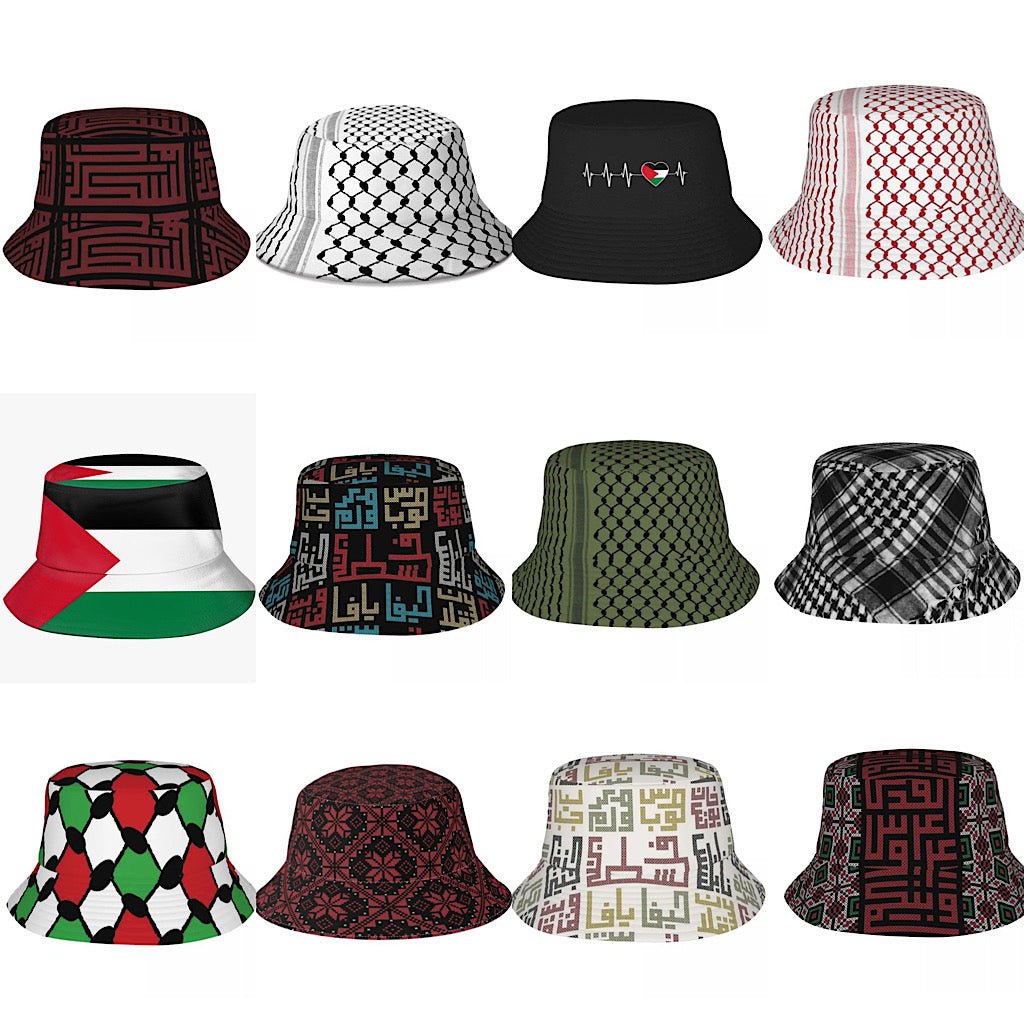 Palestine Bucket Hat Outdoor Beach Golf Cap (12 Styles) - www.DeeneeShop.com