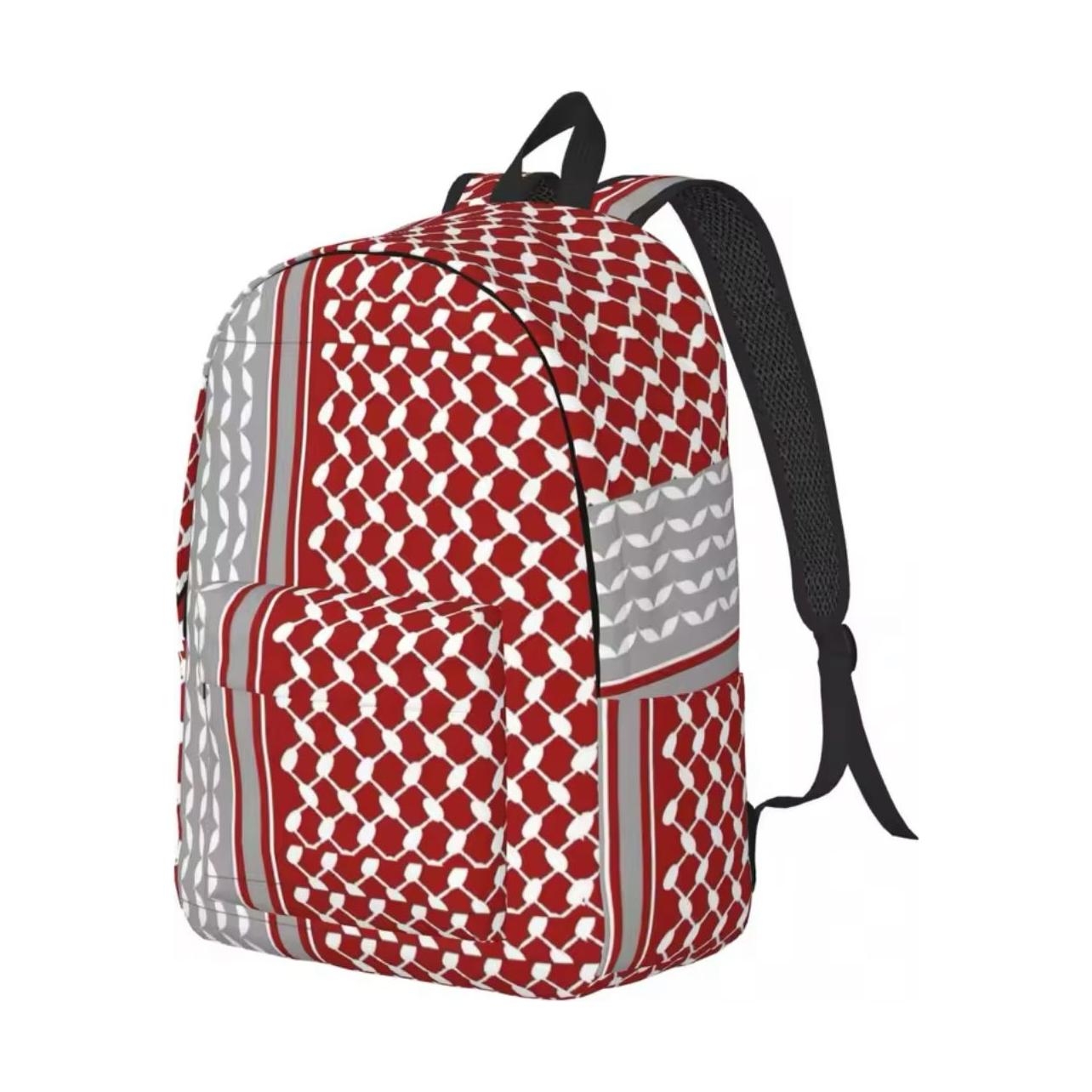 Palestine Casual Backpack with Side Pockets for Men and Women (Two Sizes, 27 Styles) - www.DeeneeShop.com