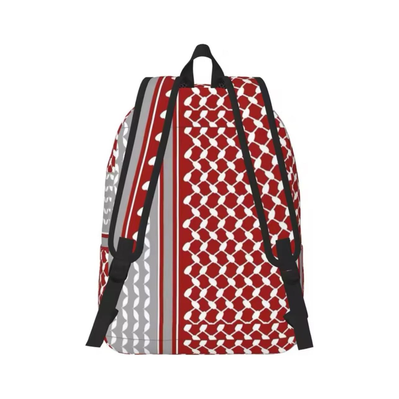 Palestine Casual Backpack with Side Pockets for Men and Women (Two Sizes, 27 Styles) - www.DeeneeShop.com