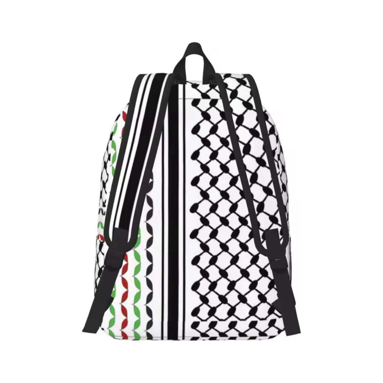 Palestine Casual Backpack with Side Pockets for Men and Women (Two Sizes, 27 Styles) - www.DeeneeShop.com