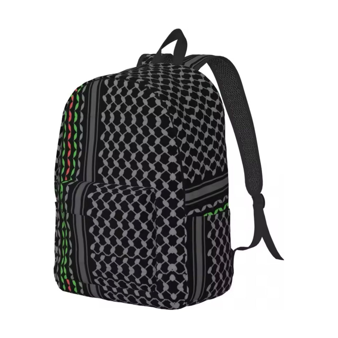 Palestine Casual Backpack with Side Pockets for Men and Women (Two Sizes, 27 Styles) - www.DeeneeShop.com