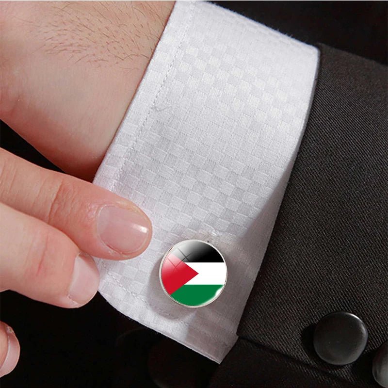 Palestine Flag Cufflinks or Tie Clip - www.DeeneeShop.com