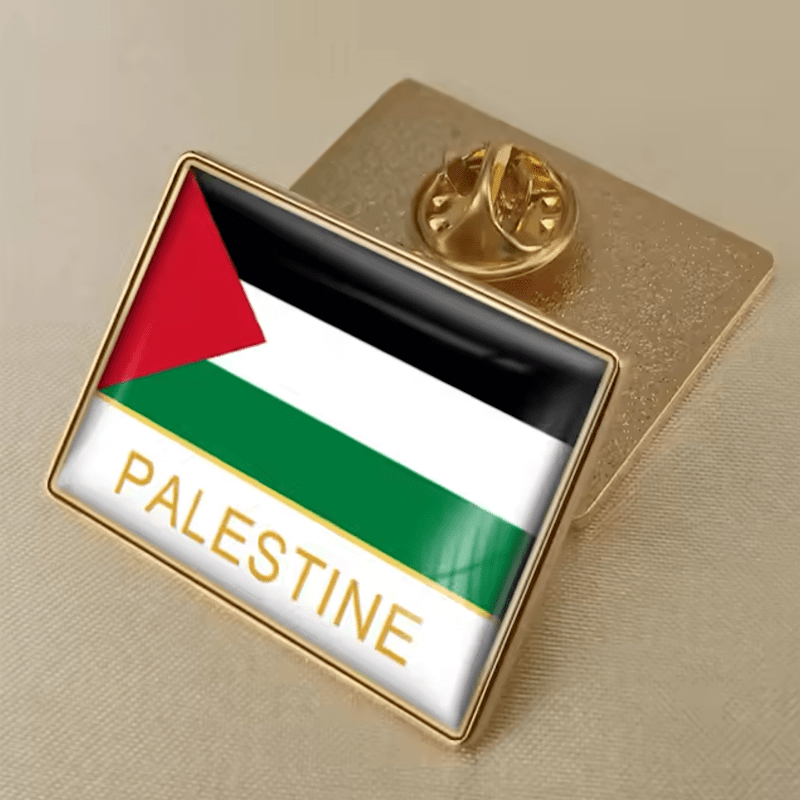 Palestine Flag Metal Lapel Pin Clothes Brooch - www.DeeneeShop.com