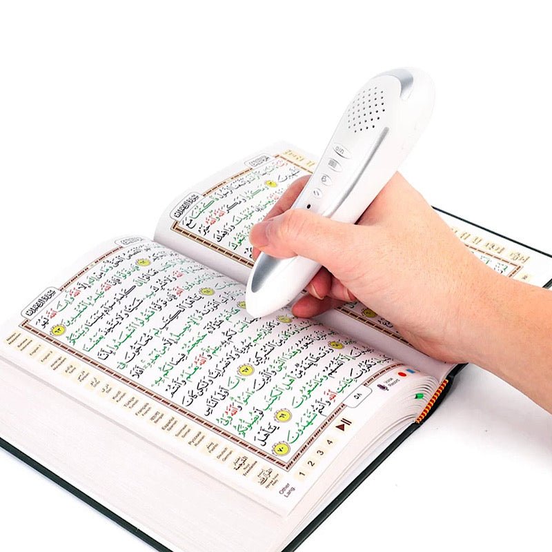 Quran Easy Digital Reader Pen (29 Translation 19 Recitation 3 Tafseer) 8 GB Memory - www.DeeneeShop.com