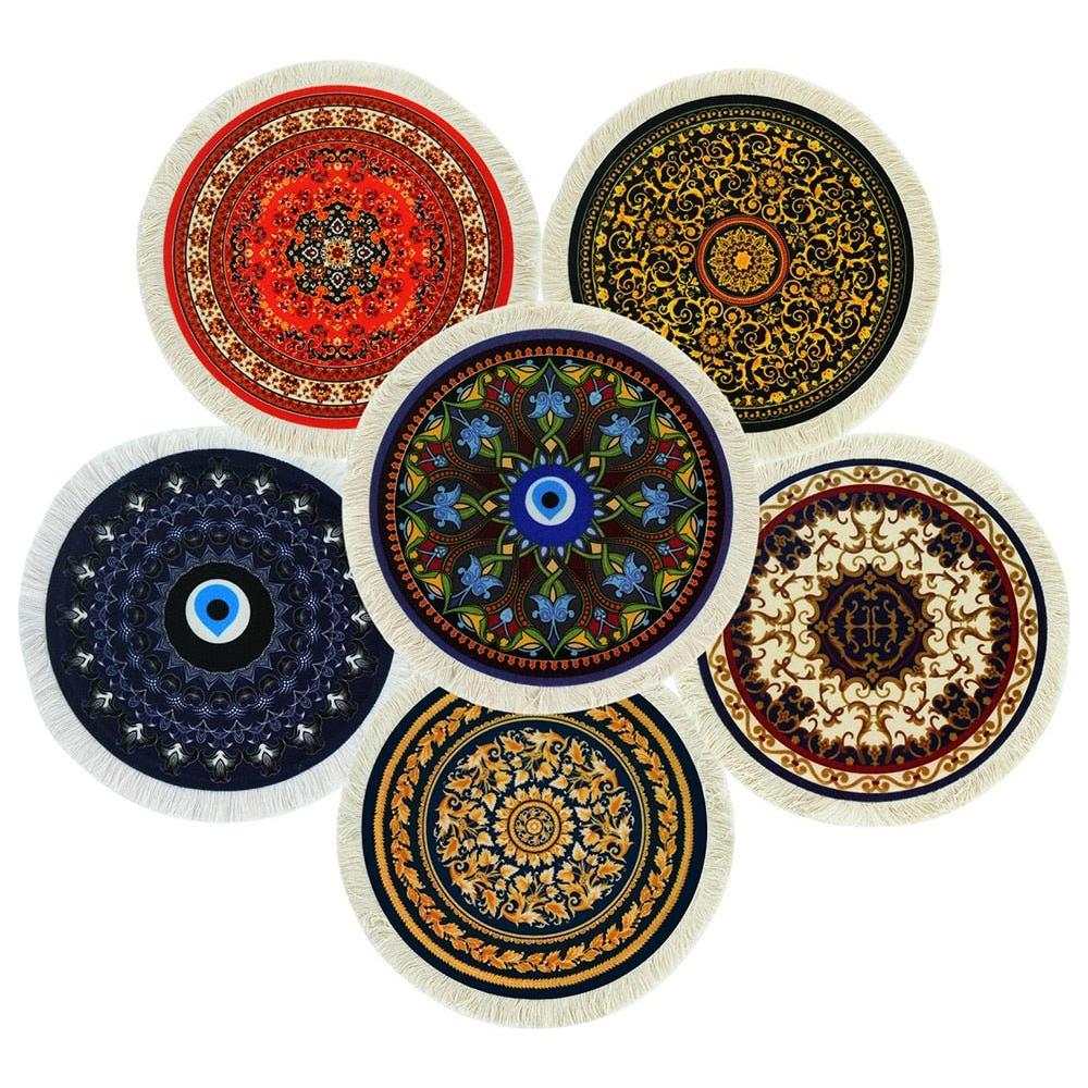 Round Anti-Slip Rubber Mouse Pad for Laptop and PC (11 Designs) - www.DeeneeShop.com