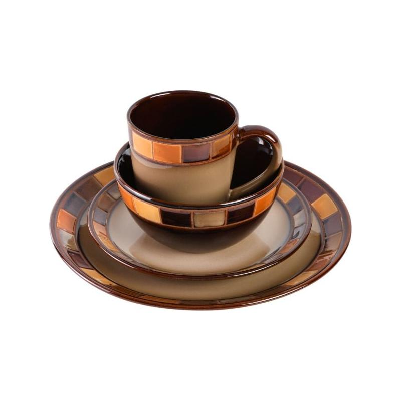 16 Piece Dinnerware Plates, Bowls, and Mugs Set - www.DeeneeShop.com