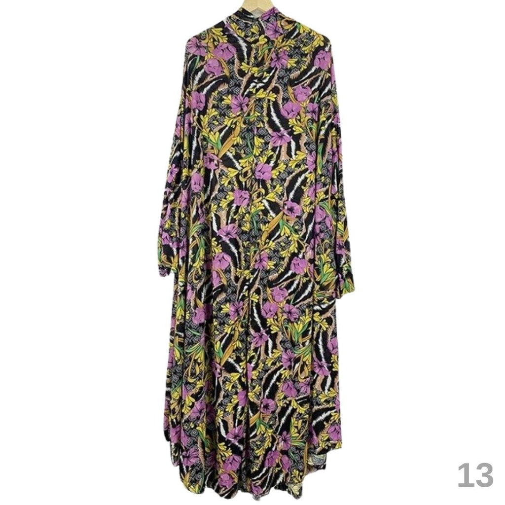 Floral 1 Piece Women's Salat Prayer Dress (13 Designs) - www.DeeneeShop.com