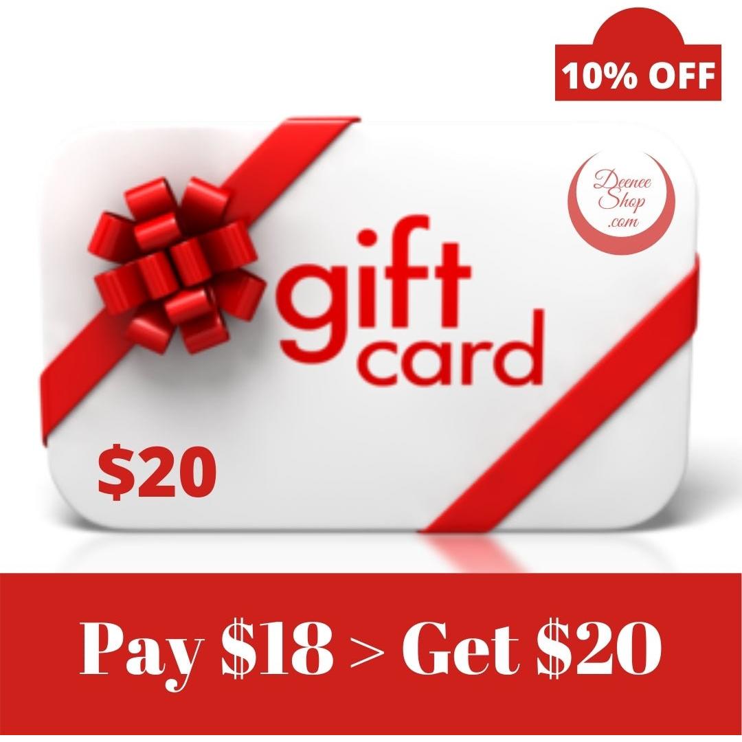 Gift Cards DeeneeShop.com (USD 10 to 1000) - www.DeeneeShop.com