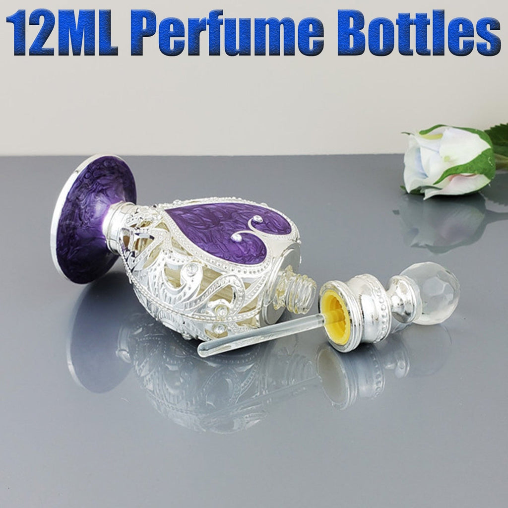 Heart-Shaped 12 ML Glass Essential Oil Perfume Bottle - www.DeeneeShop.com