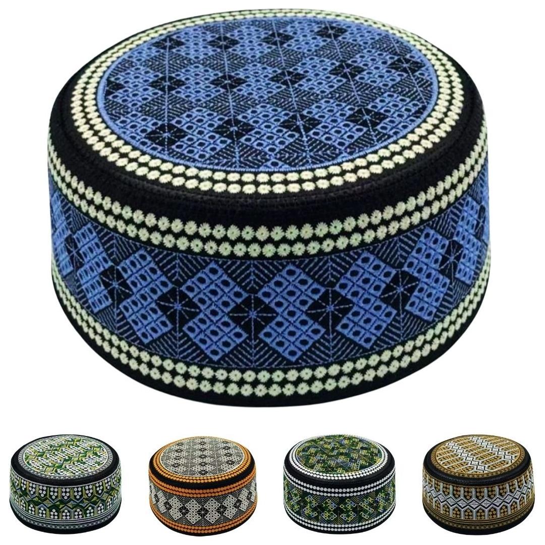 Kufi Hat Muslim | Embroidery Salat Hat | Deenee Shop