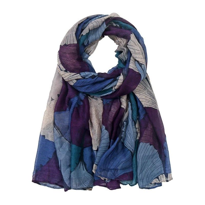 Muslim Women Scarf Viscose Cotton Big Petal Floral Voile Hijab Shawl Wrap Echarpe - www.DeeneeShop.com