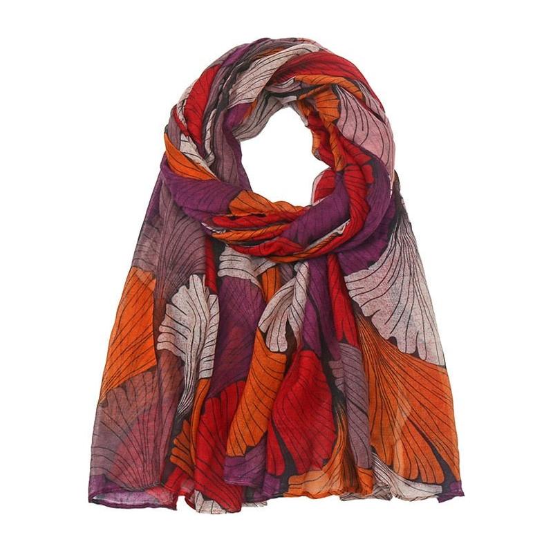 Muslim Women Scarf Viscose Cotton Big Petal Floral Voile Hijab Shawl Wrap Echarpe - www.DeeneeShop.com