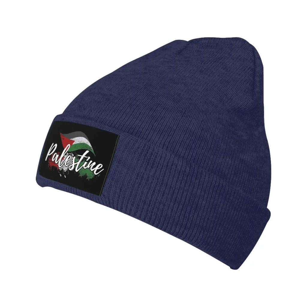 Palestine with Flag Knitted Cap Stretchy Hat Warm Beanie for Men & Women (4 Colors) - www.DeeneeShop.com