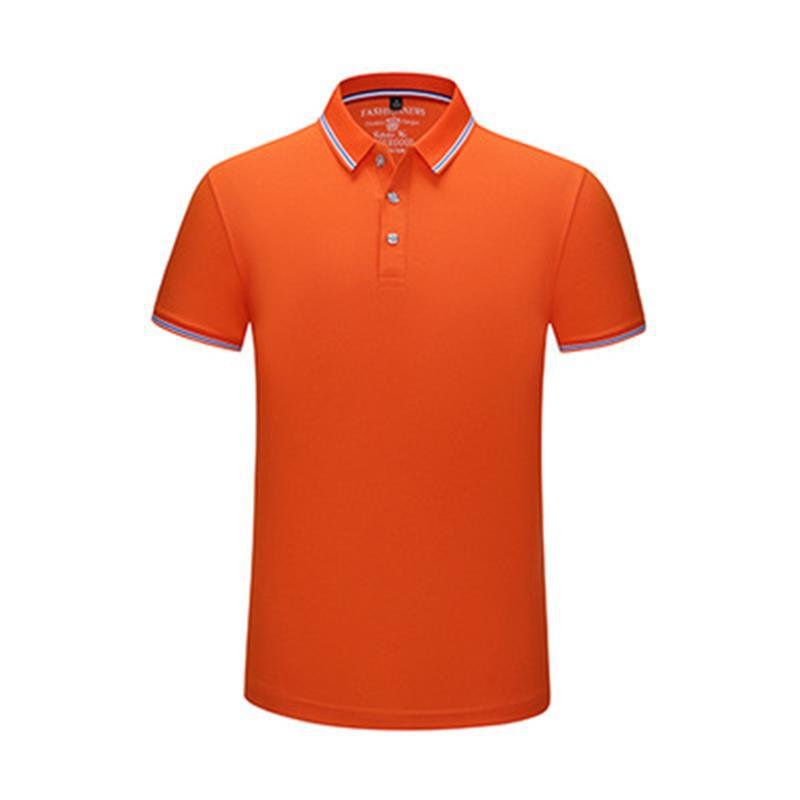 Short Sleeve Solid Color Cotton Shirt Polo with Striped Collar (9 Colors, 7 Sizes) - www.DeeneeShop.com