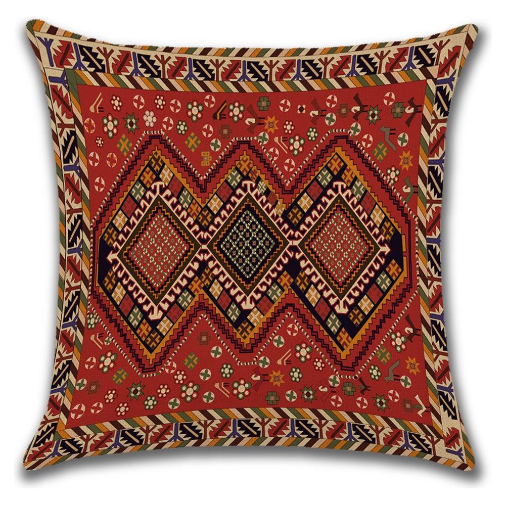 Turkish/Persian Style Linen Cushion Pillowcase (10 Designs) - www.DeeneeShop.com