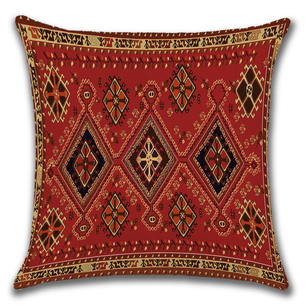 Turkish/Persian Style Linen Cushion Pillowcase (10 Designs) - www.DeeneeShop.com