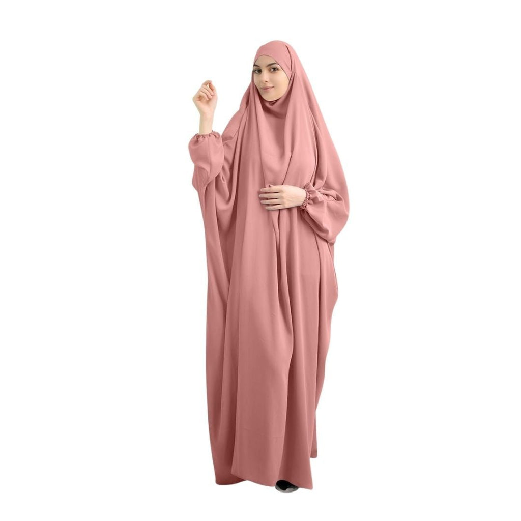 Women's 1 Piece Prayer Abaya Hijab Outfit Dress (8 Colors) - www.DeeneeShop.com