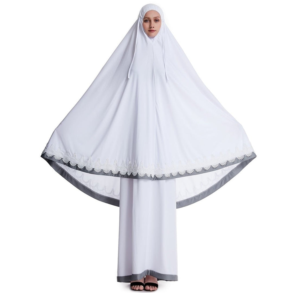 Women's 2 Piece Prayer Burka Hijab Outfit Dress (3 Colors) - www.DeeneeShop.com