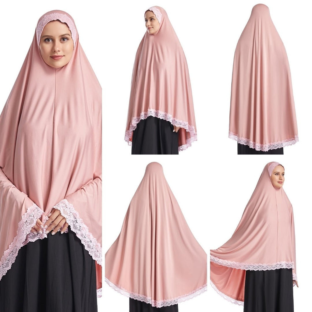 Women's Prayer Hijab Top Khimar Jilbab Scarf Veil (6 Colors) - www.DeeneeShop.com