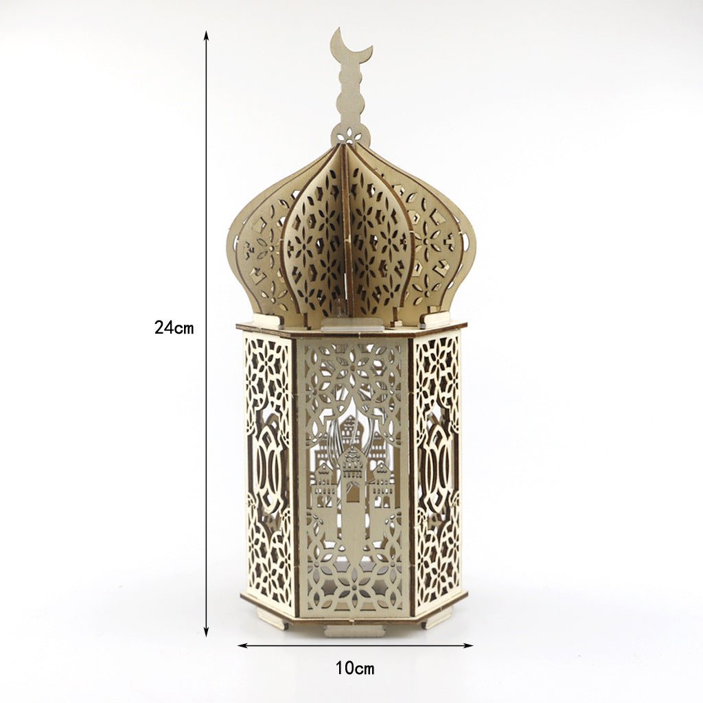 Wooden Ramadan Eid Decorative Crafts Ornaments (3 Styles) - www.DeeneeShop.com